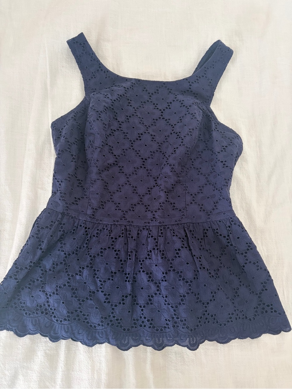 Lilly Pulitzer Ashton Eyelet Peplum Top